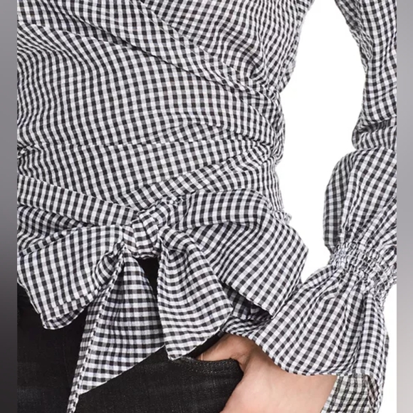 C/MEO Collective Gingham Wrap Top - Picture 6 of 10